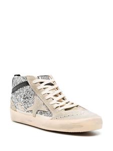 Golden Goose Mid Star glitter sneakers - Grijs