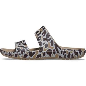 Crocs Pantolette "Classic Animal Print Sandal", mit Leo-Print