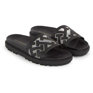 Tommy Hilfiger Pantolette "TH ELEVATED FLAT SANDAL", mit T-Schriftzügen