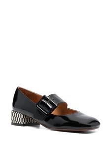 Chie Mihara Iaman 35mm square-toe pumps - Zwart