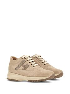 Hogan Interactive verfraaide sneakers - Beige