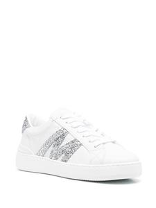 Moncler Monaco glitter-embellished sneakers - Wit