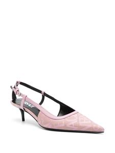 Versace Allover 65mm kitten-heel pumps - Roze