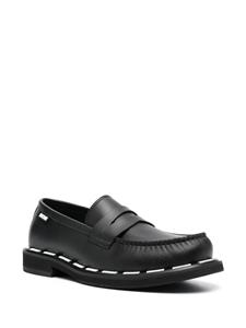 Moschino Loafers met gestikt detail - Zwart
