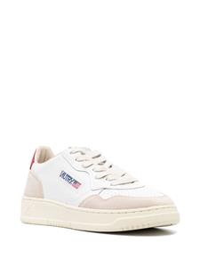 Autry logo-patch lace-up sneakers - Wit