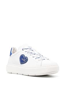 Love Moschino logo-patch low-top sneakers - Wit