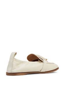 See by Chloé Hana round-toe leather loafers - Beige
