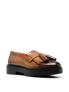 Santoni gradient-effect leather loafers - Bruin