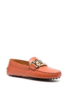 Tod's Loafers met schakelketting - Oranje