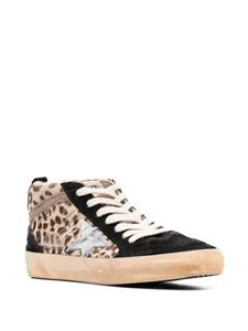 Golden Goose Mid Star sneakers met vlakken - Zwart