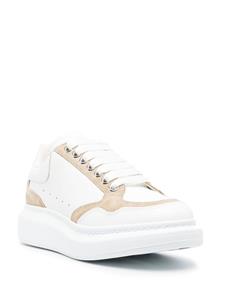 Alexander McQueen two-tone lace-up sneakers - Wit