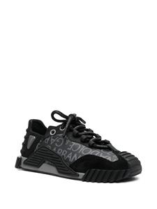 Dolce & Gabbana logo-print leather sneakers - Zwart