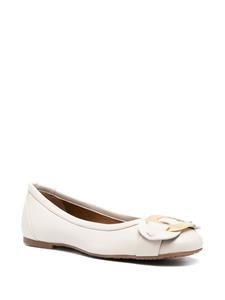 See by Chloé Chany leather ballerina shoes - Beige