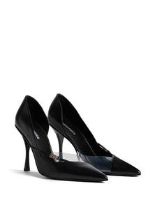 Dsquared2 pointed-toe leather pumps - Zwart