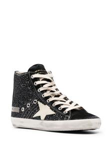 Golden Goose Francy glitter-detailing sneakers - Zwart