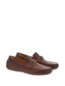 Ferragamo Gancini leather loafers - Bruin