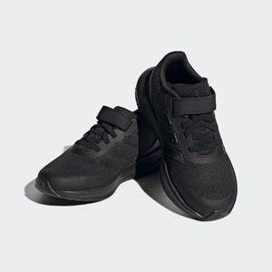 Adidas Sportswear adidas RunFalcon 3.0 Elastic Lace Top Strap Sneaker Kinder A0QM - cblack/cblack/cblack