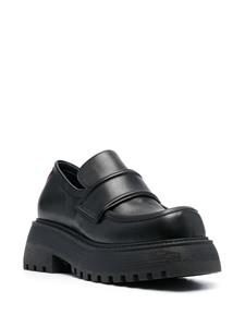 3juin penny-slot leather loafers - Zwart