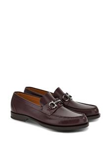 Ferragamo Gancini leather loafers - Rood