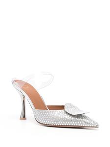 Malone Souliers 85mm crystal-embellished mules - Zilver