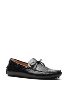 Car Shoe crocodile-effect leather loafers - Zwart