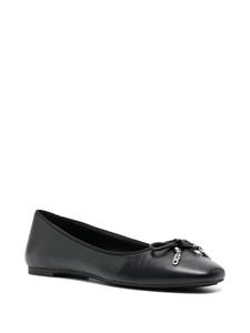 Michael Michael Kors Nori leather ballerina shoes - Zwart