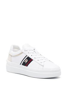 Tommy Hilfiger logo-plaque low-top sneakers - Wit