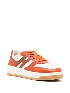 Hogan H630 lace-up leather sneakers - Oranje