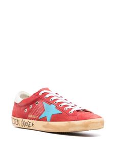 Golden Goose star-patch suede sneakers - Rood