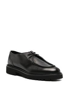 Doucal's two-hole leather lace-up shoes - Zwart