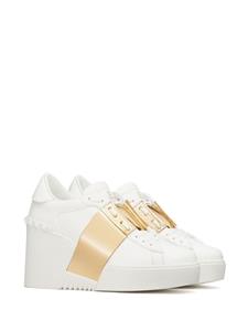 Valentino Open Disco wedge sneakers - Wit