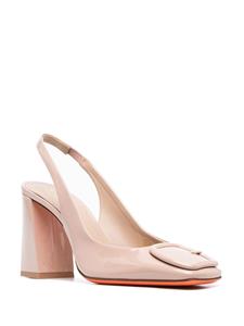 Santoni Pumps met elastische band - Beige