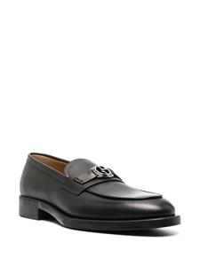 Giorgio Armani Loafers met logoplakkaat - Zwart