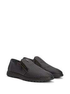 Giuseppe Zanotti Cooper flat leather loafers - Zwart