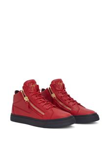 Giuseppe Zanotti Kriss leather high-top sneakers - Rood