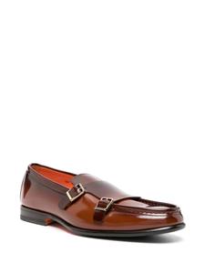 Santoni Carlos double-strap monk shoes - Bruin