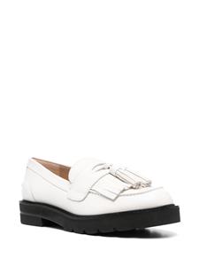 Stuart Weitzman Mila Lift Pearl leather loafers - Wit