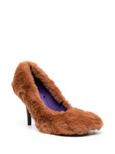 Stella McCartney Ryder 95mm faux-fur pumps - Bruin