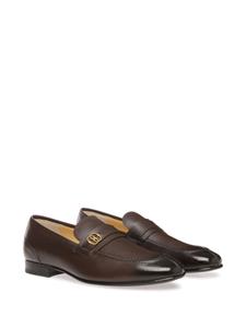 Bally Sadei logo-plaque leather loafers - Bruin