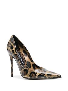 Dolce & Gabbana x Kim 110mm leopard-print pumps - Bruin