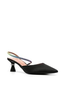 D'ACCORI pointed-toe strap-detail pumps - Zwart