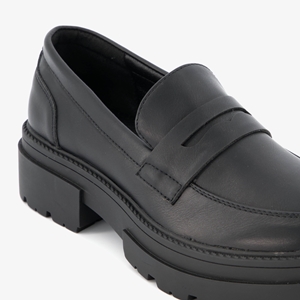 Nova dames loafers chunky zwart