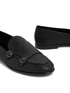 Barrett buckled leather loafers - Zwart