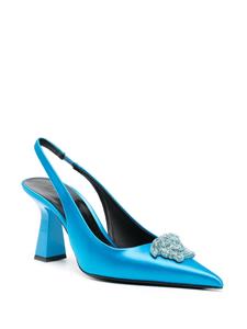 Versace Crystal La Medusa 70mm pumps - Blauw