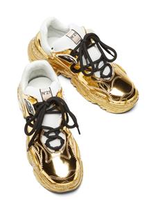 Nº21 metallic lace-up sneakers - Goud