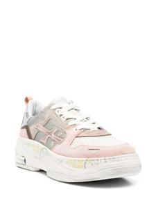 Premiata Drake logo-patch sneakers - Roze