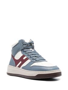 Hogan H630 panelled high-top sneakers - Blauw