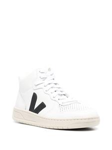 VEJA V-10 high-top leather sneakers - Wit