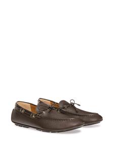 Bally Kyan grained-texture boat shoes - Bruin