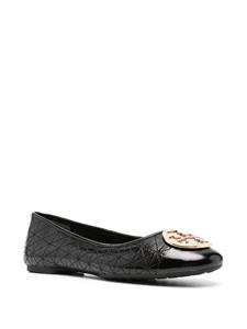 Tory Burch Claire quilted leather ballerinas - Zwart